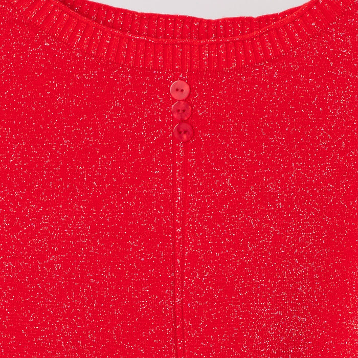 Jersey Hilo Lurex - Rojo