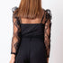 Blusa Tul Bordados - Negro