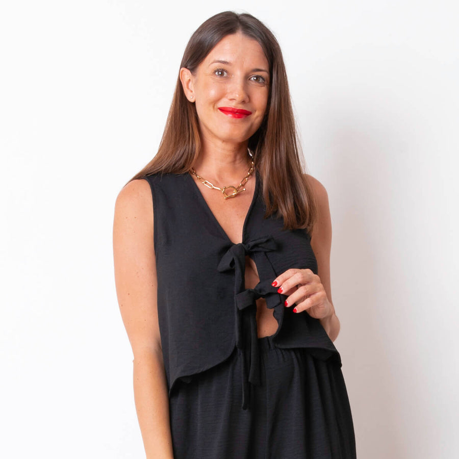 Blusa/Chaleco Dyna - Negro