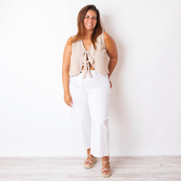 Blusa/Chaleco Dyna - Beige