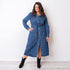 Vestido Denim Midi - Azul