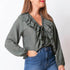 Blusa Volante Ajustable - Kaki