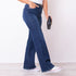 Jeans Aplique Strass - Azul