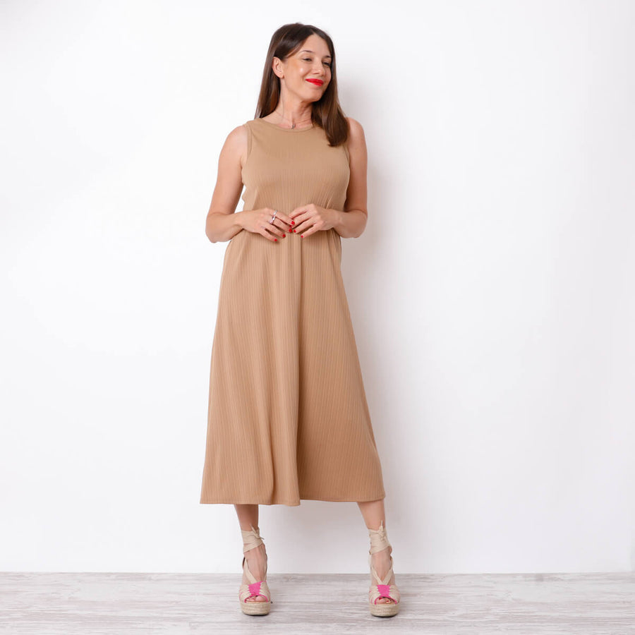 Vestido Vire - Camel