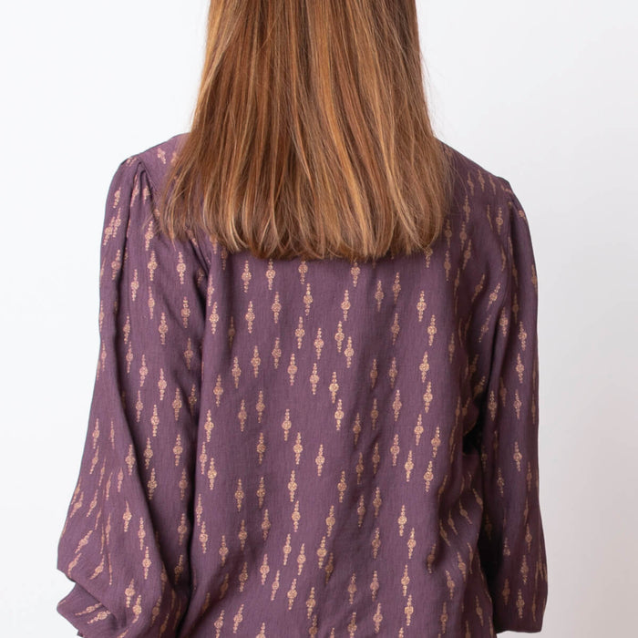 Blusa Volante Mao - Morado