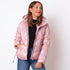 Chaqueta Acolchada Ondas - Rosa