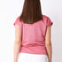Camiseta Con Brillo Y Fornitura Cuello - Rosa
