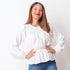 Blusa Canesú Elástico - Blanco