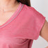 Camiseta Con Brillo Y Fornitura Cuello - Rosa