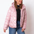 Chaqueta Acolchada Ondas - Rosa