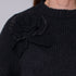 Jersey Flores Crochet - Negro