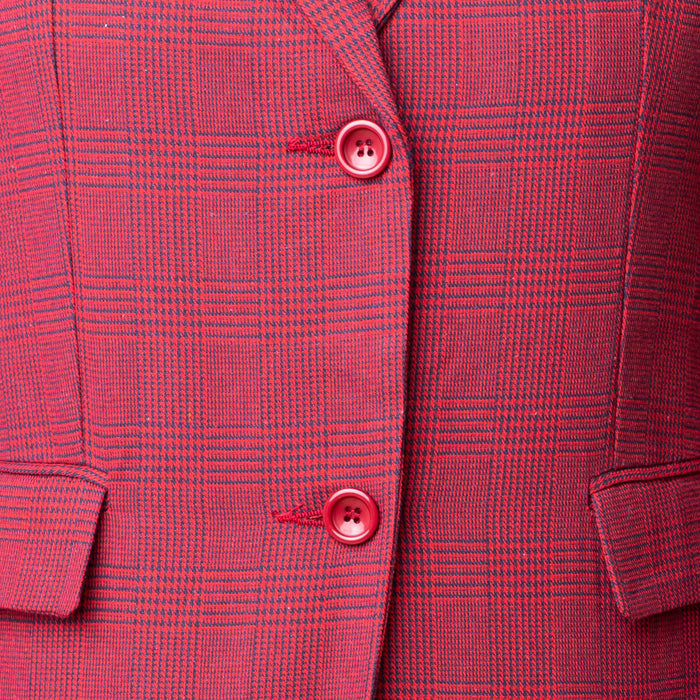 Blazer Cuadros - Rojo