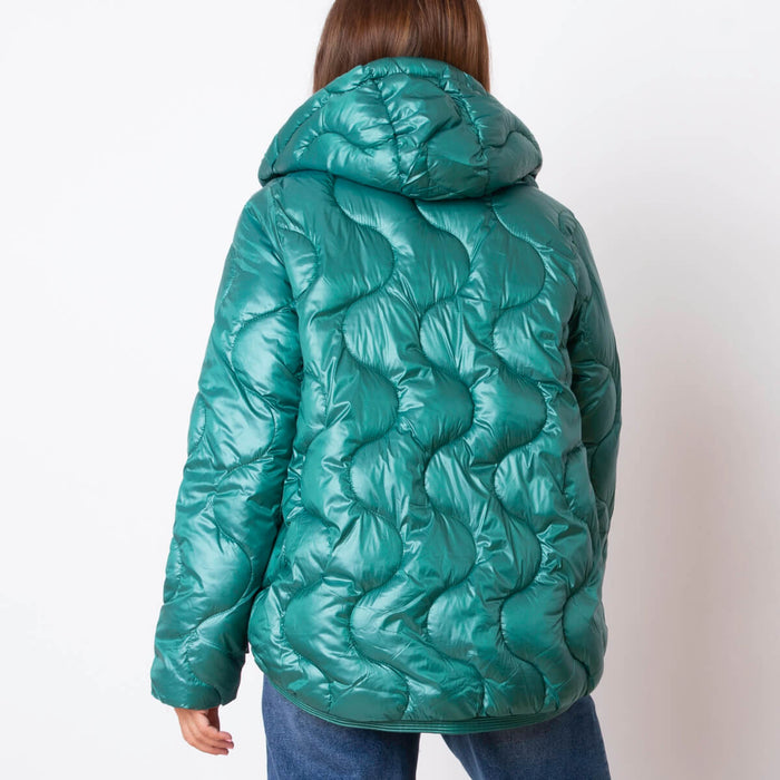 Chaqueta Acolchada Ondas - Verde