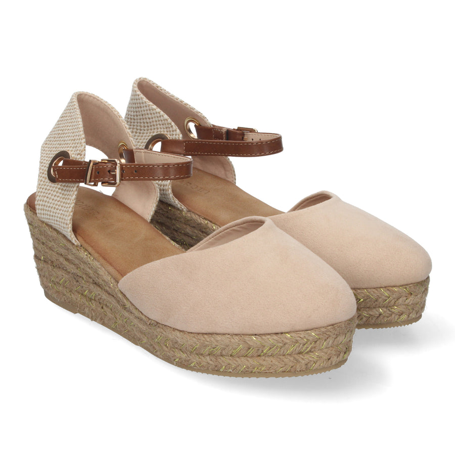 Sandalia Cuña Betty - Beige