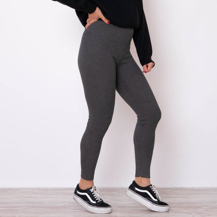 Legging Afelpado Rayas - Gris