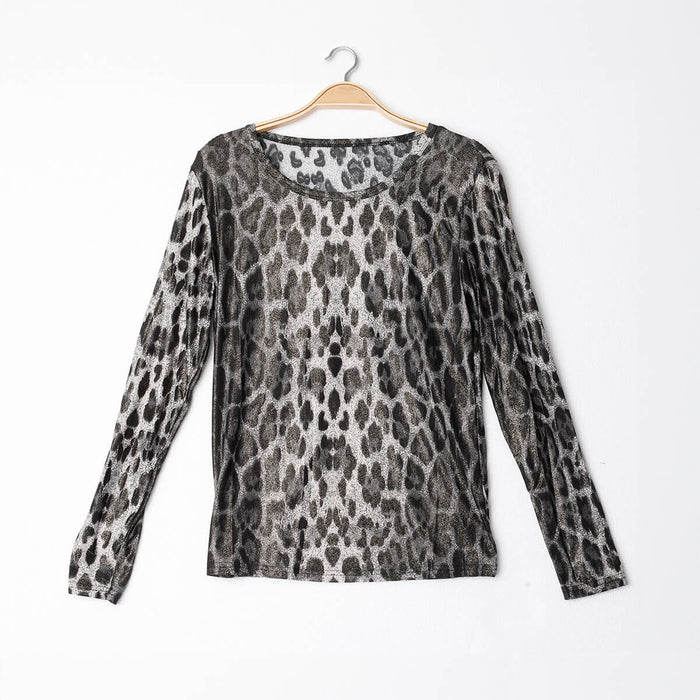 Camiseta Animal Brillo - Leo Gris