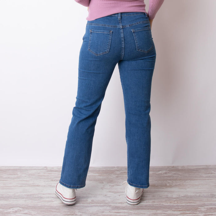 Jeans Triple Boton - Azul