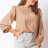 Blusa Detalle Dorado - Camel