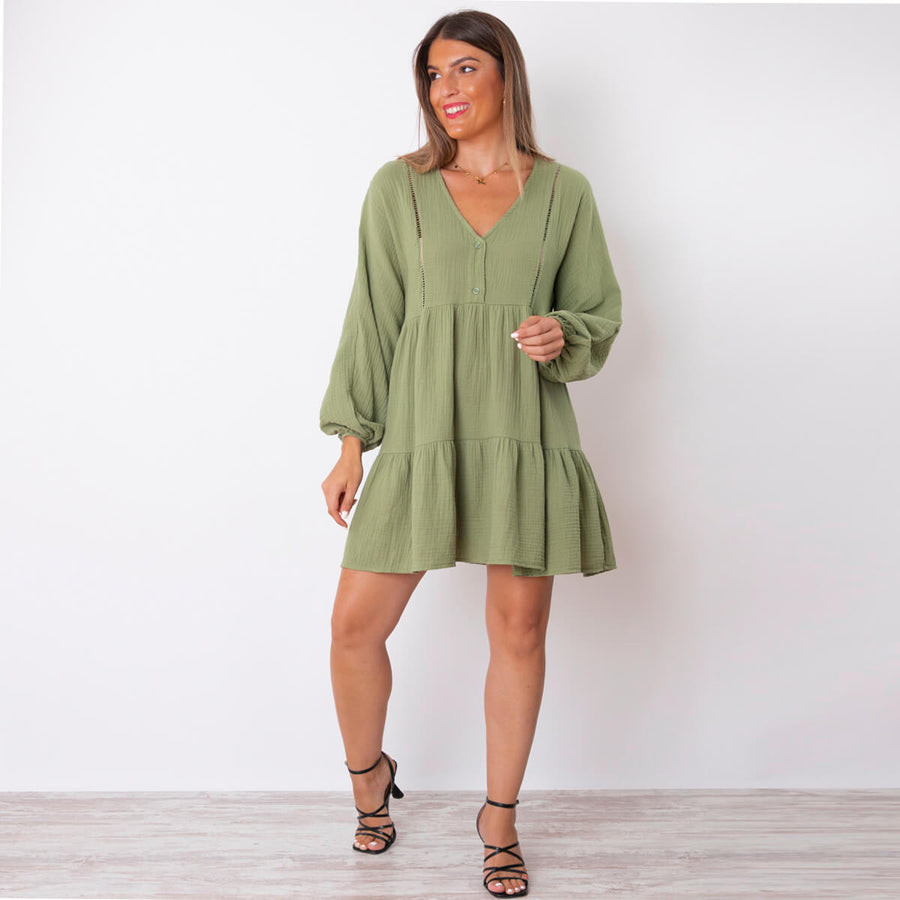 Vestido Lamet - Verde