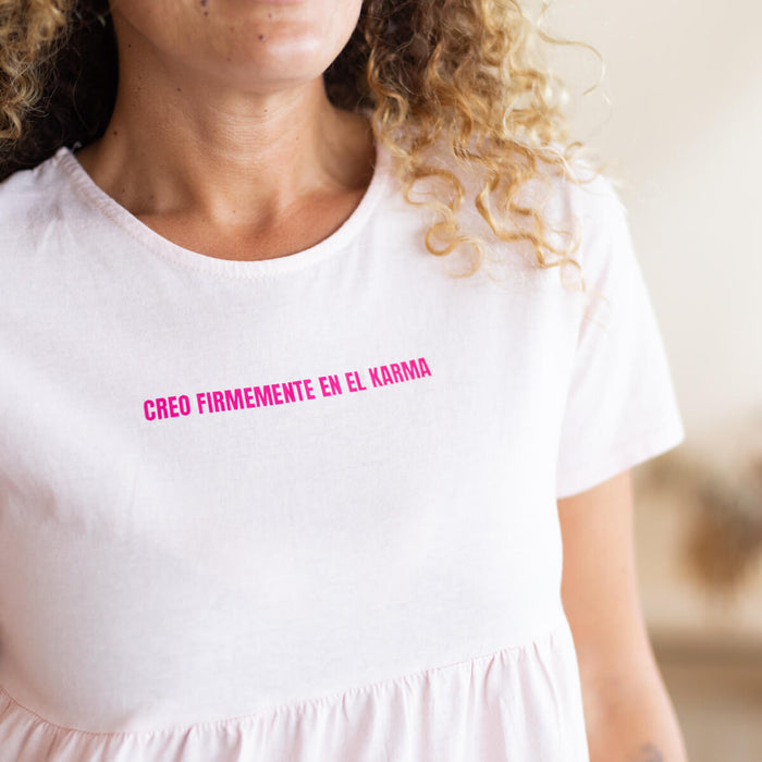 Camiseta Karma - Rosa