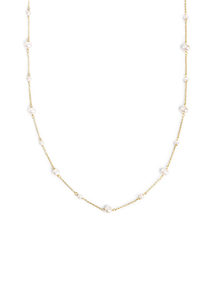 Collar Pearl & Pearls - Baño Oro