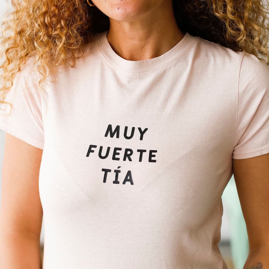 Camiseta Muy Fuerte - Rosa