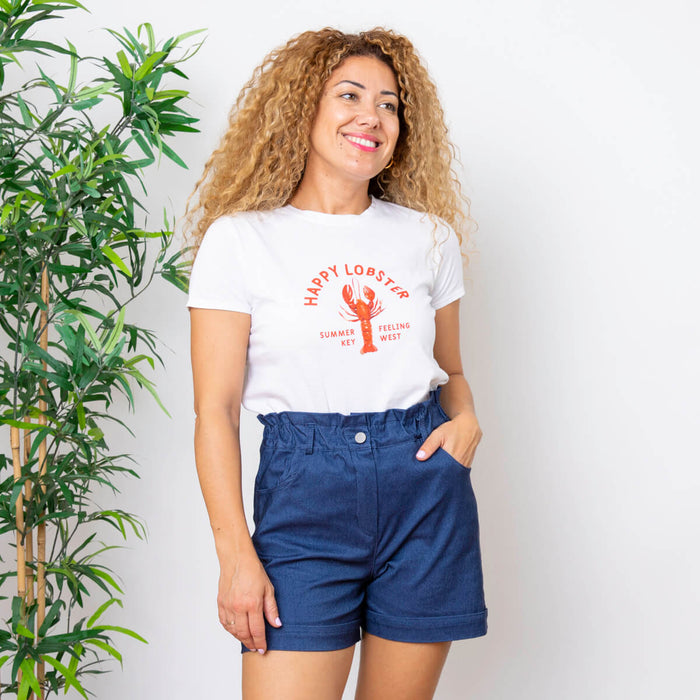 Camiseta Lobster  - Blanco